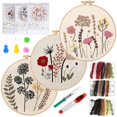 thumbnail image 3 of 1 Set Embroidery Kit Hand Embroidery Kit Cross Stitch Kits Embroidery Tool Kit For Beginner Adults, 3 of 4