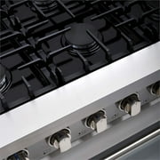 Cosmo 36 Inch 6 Cubic Foot Gas Range Convection Oven with 6 Italian Burners