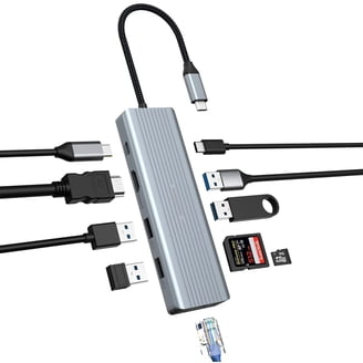 Anker USB C Hub, 11-in-1 Docking Station, Dual Monitor, 85W Power