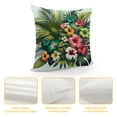 thumbnail image 4 of COMIO Palm Body Pillow Cover,Exotic palm leaves jungle leaf hibiscus orchid flower Printed Long Pillow Cases Protector with Zipper Decor Soft Large Covers Cushion for Beding,Couch,Sofa,Home Gift White, 4 of 5