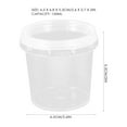 thumbnail image 3 of icolorfuled 18Pcs Clear Mini Jars Round Storage Bucket for Home Use and DIY Projects PP Material Organizing, 3 of 7