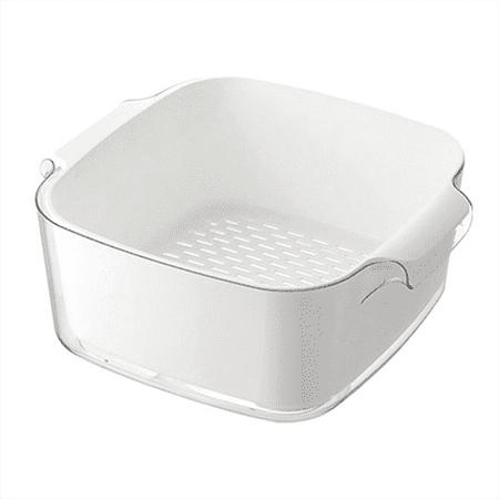 

Fruit Washing Food 2 in 1 Double Layered Strainer Basket for Pasta A