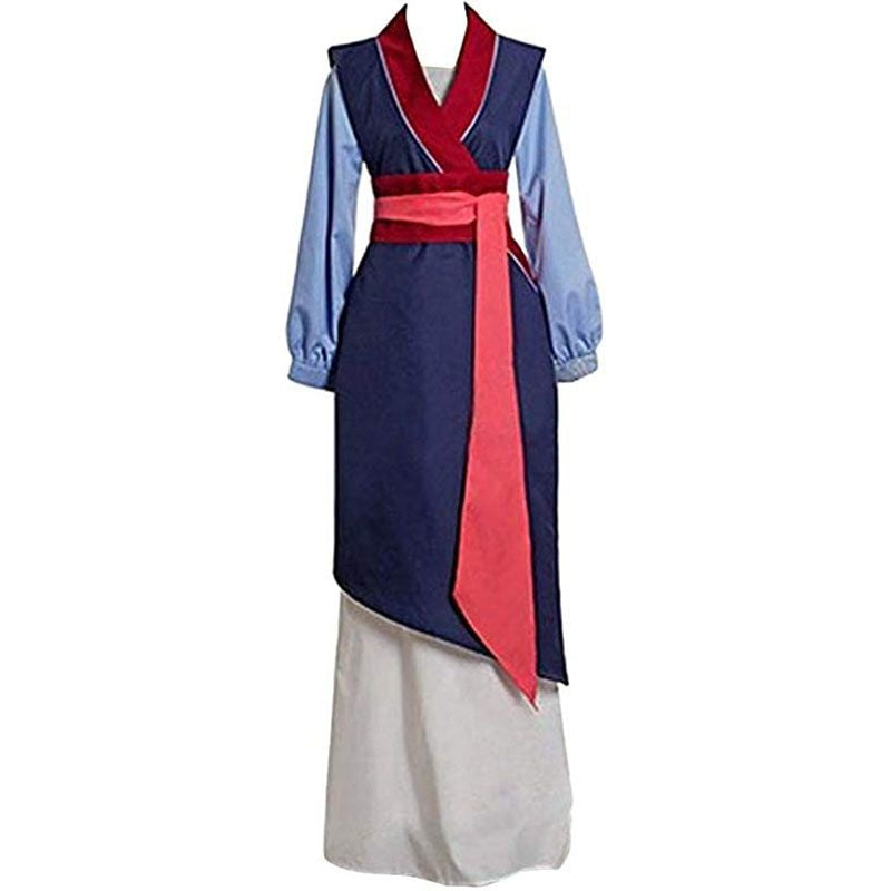 Vestido kimono tradicional mulan pelicula de halloween disfraz de cosplay conjunto completo