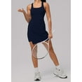 thumbnail image 5 of Womens Tennis Dress Athletic Dresses Workout Dress Skort Dress Golf Outfits Hidden Blue M, 5 of 7