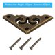 thumbnail image 1 of Protector de esquina de caja de 100 Uds., cubierta de borde de aleación de Zinc, bronce cian, accesorios de protección para muebles, 1 of 6