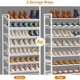 thumbnail image 7 of NEYCIL Large Shoe Rack 10 Tier Shoe Organizer, Heavy Duty Metal 5-Tier Stackable Shoe Storage Vertical Shoe Rack for Closet Front Door Entrance, Up to 62 pairs, White, 7 of 7