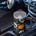 thumbnail image 5 of Spooky Halloween Cup, Full Moon Ghost Tumbler 40oz with Handle and Straw, Insulated Coffee Gift, 5 of 5