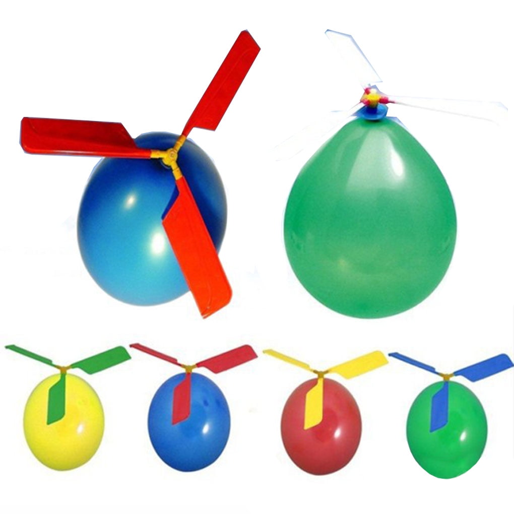 Classic Balloon Airplane Helicopter For Kids Child Bag Flying Toy Gifts Outdoors Random Color