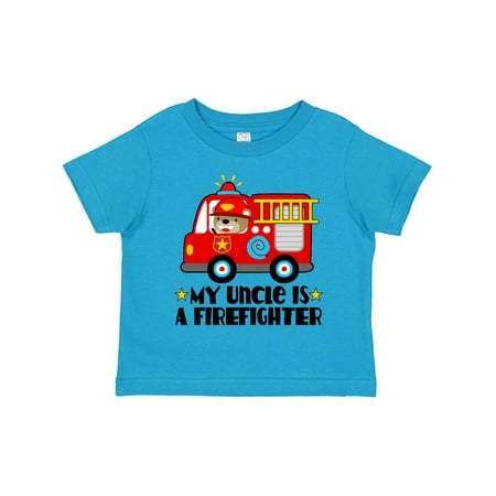 

Inktastic Fireman Uncle is a Firefighter Gift Toddler Boy or Toddler Girl T-Shirt
