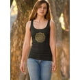 thumbnail image 2 of Ethnic Mandala Ornament Tank Women -Image by Shutterstock, Female XX-Large, 2 of 4