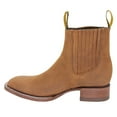 thumbnail image 2 of The Western Shops Men’s Cowboy Genuine Leather Short Ankle Western Rodeo Biker Boot, 2 of 6