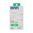 thumbnail image 5 of Onn 10ft USB-C to USB-C Braided Charging Cable, USB-IF Certified, White - Compatible with iPhone, Samsung, Pixel, iPad Pro, 5 of 8