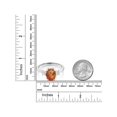 thumbnail image 3 of Gem Stone King 2.40 Ct Oval Twilight Orange Mystic Quartz 925 Sterling Silver Ring, 3 of 4