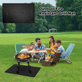 thumbnail image 1 of Estera para Parrilla Resistente Al Fuego Estera para Parrilla Barbacoa Almohadillas Plegables para Piso P, 1 of 8
