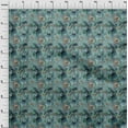 thumbnail image 3 of oneOone Polyester Spandex Dusty Teal Green Fabric Florals Diy Clothing Quilting Fabric Print Fabric By Yard 56 Inch Wide-1P2, 3 of 4