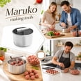 thumbnail image 6 of Manual Meat Baller Maker, 12 Holes Stainless Steel Meatball Making Mold, Non‑stick Easy‑Operate Meatball Shrimp Ball Tool For Home Kitchen Cooking, 6 of 6