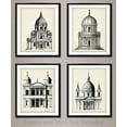 thumbnail image 2 of Architectural Dome Illustrations Art Prints - Set of Four Prints (8x10) Unframed - Great for Living Room Decor or Gift to Architects and Engineers, 2 of 6