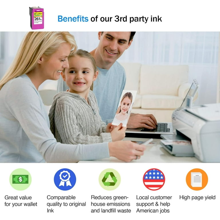 Cartlee Compatible Ink Cartridge Replacement for Canon 261 Color 