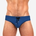thumbnail image 4 of FcBaudy Men's Low Waist Solid Color High Vent Swimming Trunks Underpants Men Pants, 4 of 4