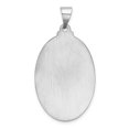 thumbnail image 4 of 14k White Gold Hollow Polished and Satin St. Christopher Medal Charm Pendant, 4 of 7