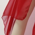 thumbnail image 5 of HNMKIU Swimsuit Coverup Long Flowy Sarong Wrap Skirt Lightweight Chiffon Beach Cover for Womens Swimsuits 01_Red，A, 5 of 7