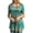 Turquoise, variant on Mengpipi Blouses for Women Casual Crew Neck Short Sleeve Tunic Tops, Multi 02-XL(US 16-18)