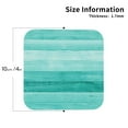 thumbnail image 3 of Kll Square Drink Coasters Set Of 4,Pu Leather Absorbent Coasters Set Decorative Coffee Cup Coasters Housewarming Gift For Home Decor-Teal Turquoise, 3 of 9