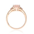 thumbnail image 3 of Gin & Grace 10KT RG Morganite and Diamond accent Ring., 3 of 5