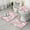 Pioneer Flower Floral-3, variant on Pioneer Flower Floral Print Pattern Bathroom Rugs Sets 3 Piece,Toilet Cover Set,Absorbent Non Slip Bathroom Mats Sets with U-Shaped Contour Rug Toilet Rug Set