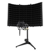 Rockville RMF1 Microphone Isolation Shield w/ Sound Dampening Foam Shockmount