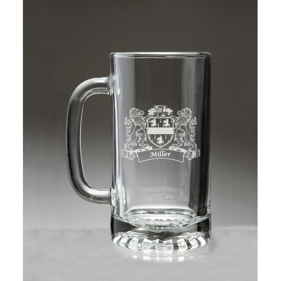 Miller Irish Coat of Arms Beer Mug with Lions