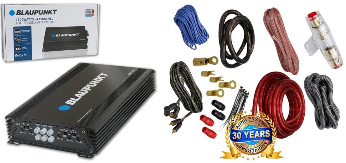 Blaupunkt AMP1404 Car Audio 4Channel Amp Amplifier 1500 Watts
