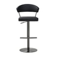 thumbnail image 4 of Home Square 32" Steel and Vegan Leather Barstool in Black - Set of 3, 4 of 10
