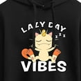 thumbnail image 3 of Pokémon - Lazy Day Vibes Meowth - Juniors Cropped Pullover Hoodie, 3 of 5