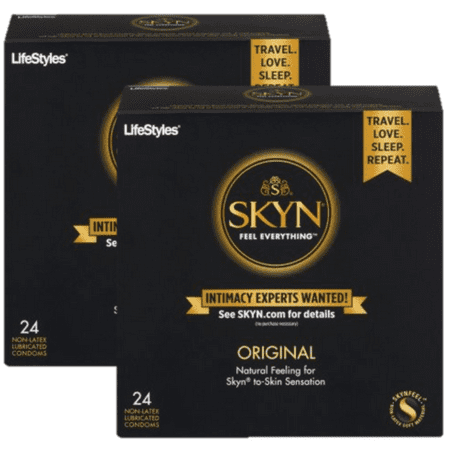 LifeStyles Skyn Original Lubricated Non Latex Condoms - 24 ct (Pack of
