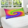 thumbnail image 5 of Tie Dye Colorfull Plush Pillow Case, Zippered Bed Pillow Pillowcases, Super Soft and Cozy Pillowcase Covers for Sleep Decor Giftsation - King Size 20x40in, 5 of 7