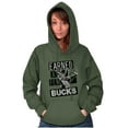 thumbnail image 4 of Hunter Funny Earned a Few Bucks Hoodie Sweatshirt Women Men Brisco Brands S, 4 of 6