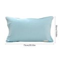 thumbnail image 3 of RBCKVXZ Oil Proof Pillow Cover with Straps Unmixed Cotton Pillowcase, 30x20 inch Queen/Standard Size - Soft, Cooling, Crisp & Breathable Cotton Percale Weave Pillowcase for Queen Pillow (Green), 3 of 6