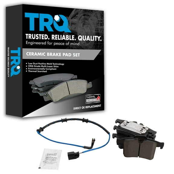 TRQ Rear Ceramic Disc Brake Pad Set for Jaguar XKR XKR-S BFA18972