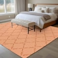 thumbnail image 4 of Orange Plaid Area Rugs 8'x10', Washable Small Throw Rugs for Living Room Patio, Modern Farmhouse Simple Abstract Stripes Indoor Outdoor Rug Non-Slip Low Pile Carpet Runner Reversible Floor Mats, 4 of 8