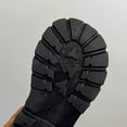thumbnail image 6 of Miluxas Kid's Girls Leather Lace up Side Zipper Mid Calf Combat Riding Boots Winter Fleece Lined Warm Casual Boots (Toddler/Little Kid/Big Kid) Black 11 M(28), 6 of 9