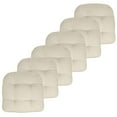 thumbnail image 4 of Sweet Home Collection 19" x 19" Cream Solid Print Chair Indoor Outdoor Reversible (6 Count), 4 of 4