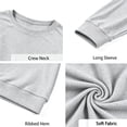 thumbnail image 3 of Wiyuqeen Halloween Ghost Sweatshirts for Women Round Neck Long Sleeve Casaul Loose Pullover Lightweight Gnome Graphic Sweat Shirts, 3 of 6