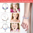 thumbnail image 5 of DIY Charm Bracelet Making Kit for Girls, 63Piece Pink Charm Bracelets Jewelry Making Kit with Beads Bracelets Charms Necklace DIY Crafts Gifts Set for Teen Girls Kids Age 8-12, 5 of 7