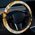 thumbnail image 2 of Thanksgiving Leaves 14.5 Inch Printing PVC Leather Car Wheel Covers Steering Wheel Covers Auto Accessories, 2 of 6