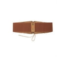 thumbnail image 4 of Women Steampunk Corset Belt Medival Elastic Waist Belt for Dresses Khaki Free Size, 4 of 5