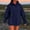 Blue, variant on Lovskoo Womens Oversized Hoodies Winter Solid Color Sweatshirts Pullover 2025 Hooded Tops With Pocket Trendy Outfits Black