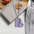 thumbnail image 4 of Colgantes de piedra Collar Conectores Artesanías hermosas Forma irregular, Decorativo, Violeta Yuyangstore Colgantes de piedra, 4 of 8