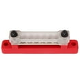 thumbnail image 1 of Power Distribution Block, Organizing Wires Temperature Resistance 48V 150A 6 Terminal Bus Bar M6 Studs M4 Screws  For Car RV  Boat Black,Red, 1 of 8