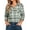 Green Plaid, variant on Zeagoo Womens Plaid Flannel Shirts Long Sleeve Button Down Blouse Cotton Fall Tops